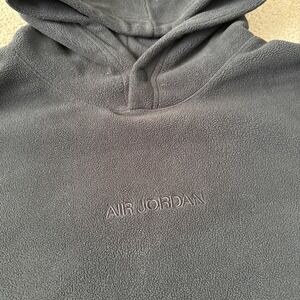 Nike Air Jordan Jumpman Essentials Fleece Pullover Hoodie Black Men's Size Large